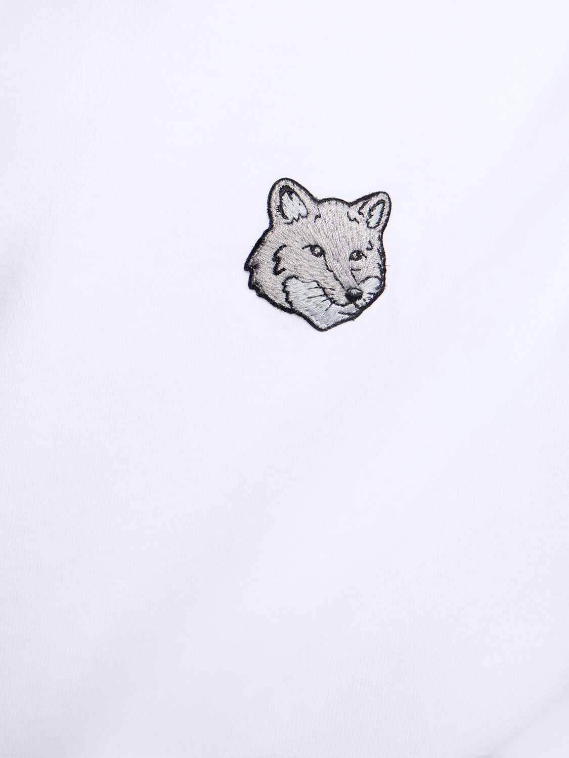 Shop Maison Kitsuné Bold Fox Head Patch Comfort T-shirt In White