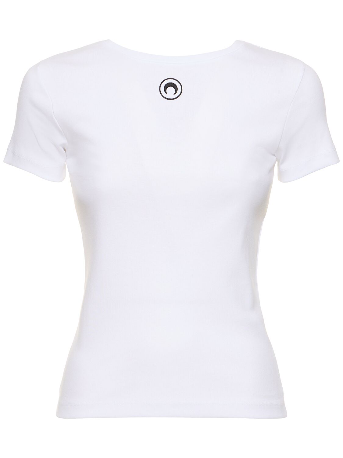 Image of Cotton Rib Short Sleeve T-shirt