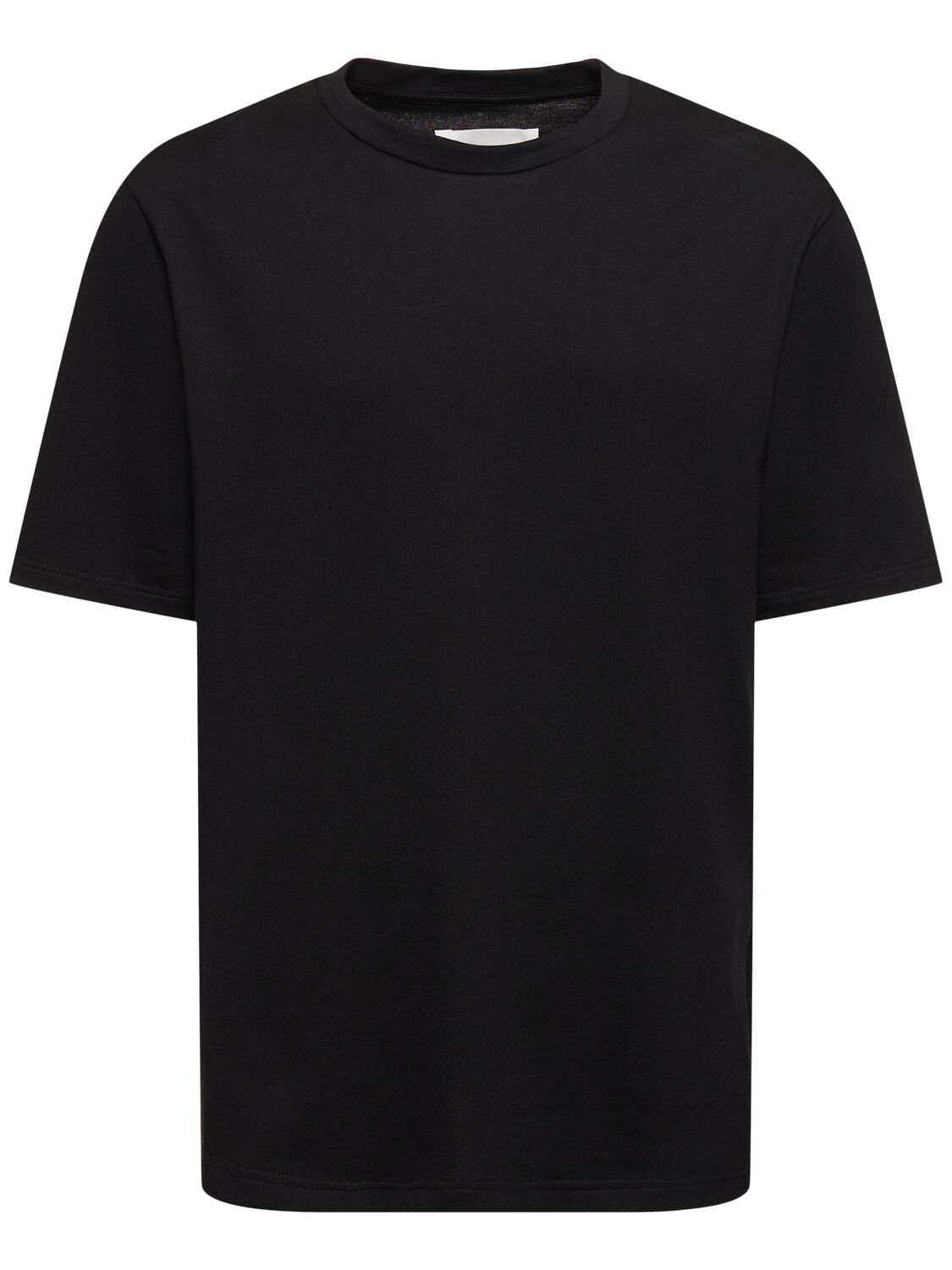 Jil Sander Cotton Jersey Long T-shirt In Black
