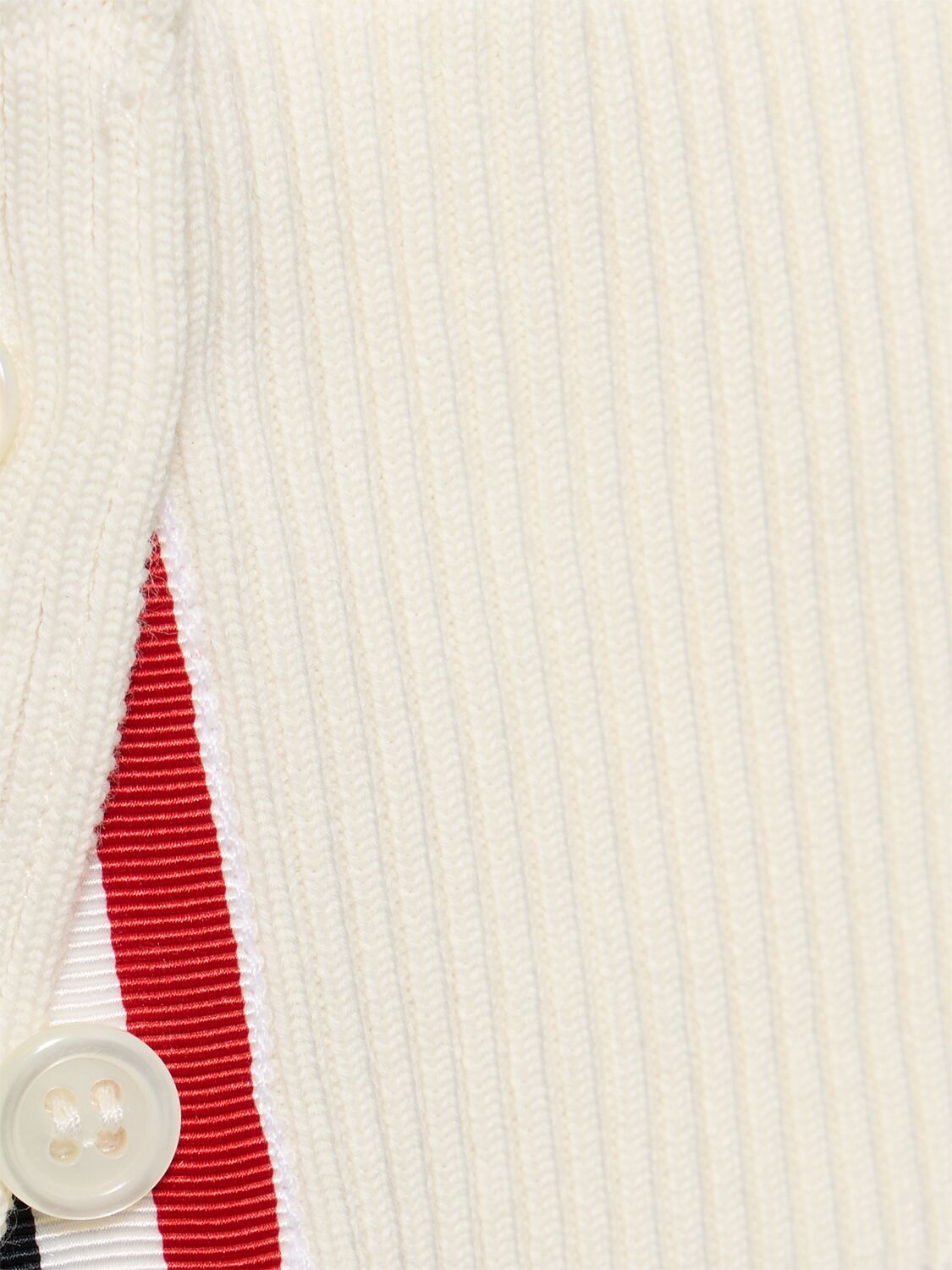 Shop Thom Browne Layered V Neck Polo Sweater In White