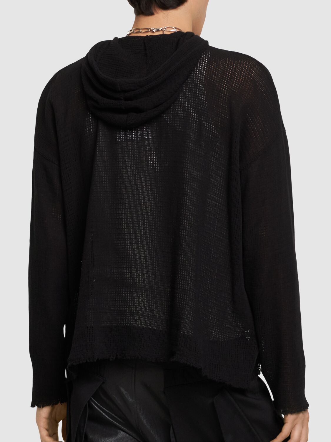 1017ALXY9SM ALYX メッシュフード ジップアップ カーディガンXL 1017 ALYX 9SM Cotton Mesh Zip-up Hoodie | Smart Closet