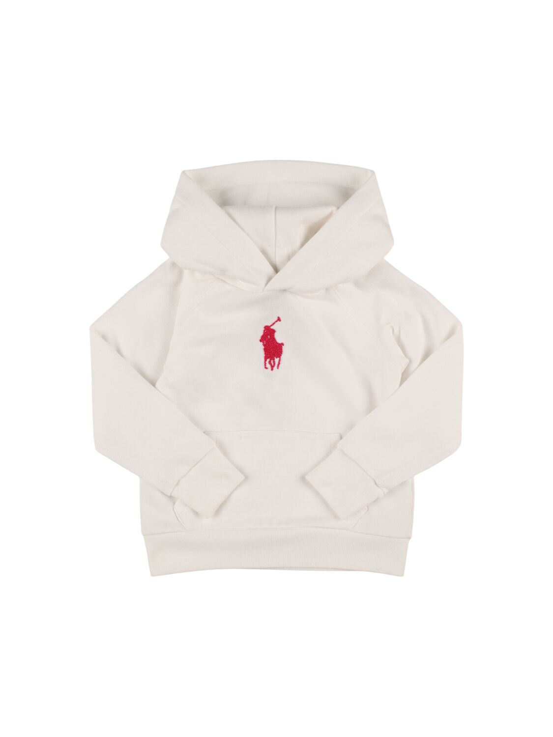 Ralph Lauren Babies' Cotton Blend Sweatshirt Hoodie In Neutral