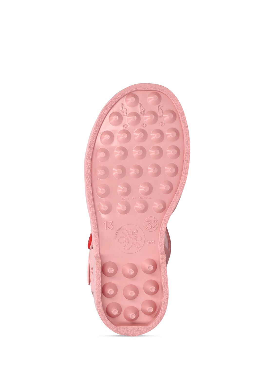 Shop Kenzo Logo Patch Pvc Sandals In Pink