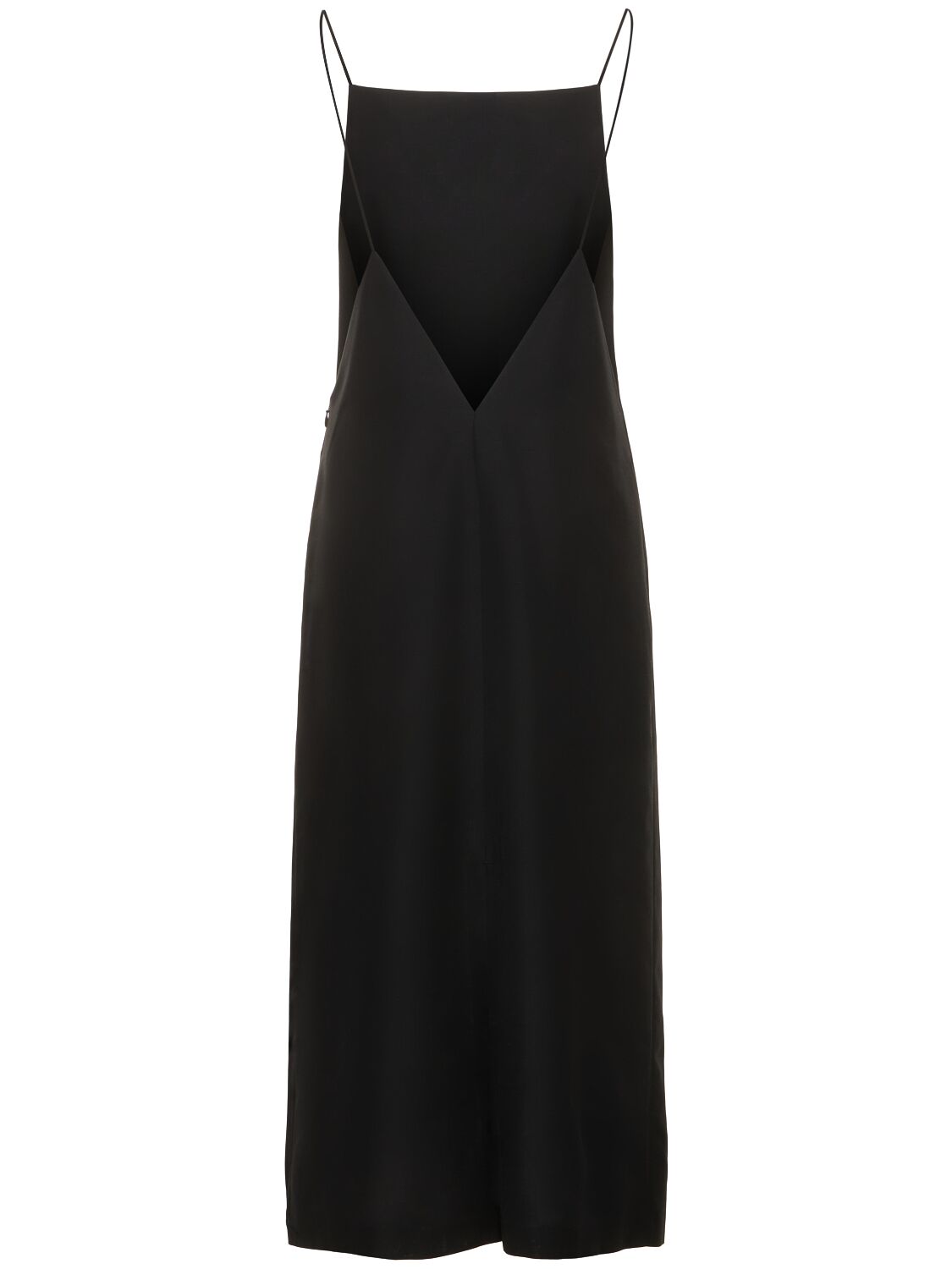 Shop Auralee Tropical Wool & Mohair Long Dress In Black
