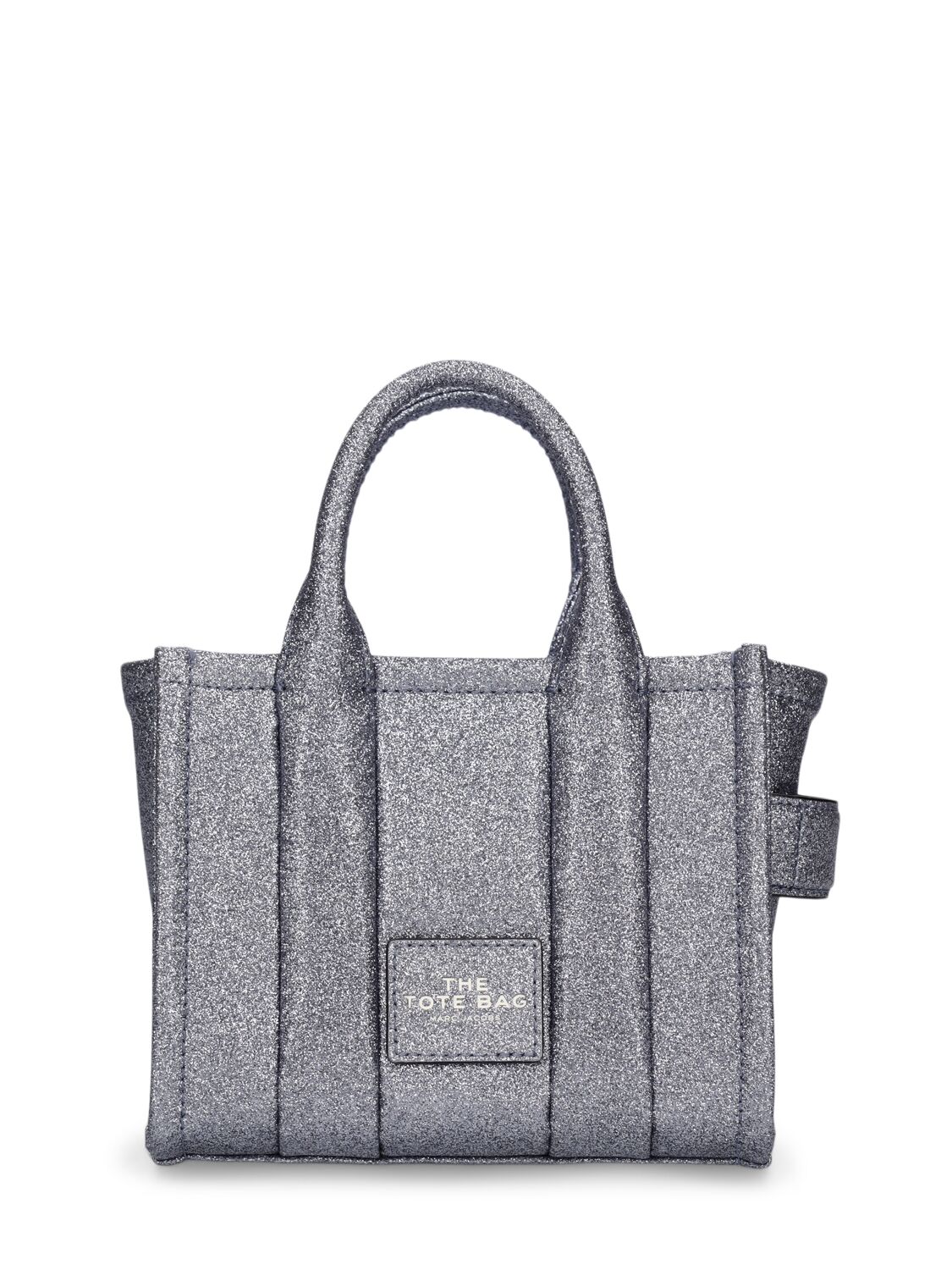 Marc Jacobs The Mini Tote Leather Bag In Silver