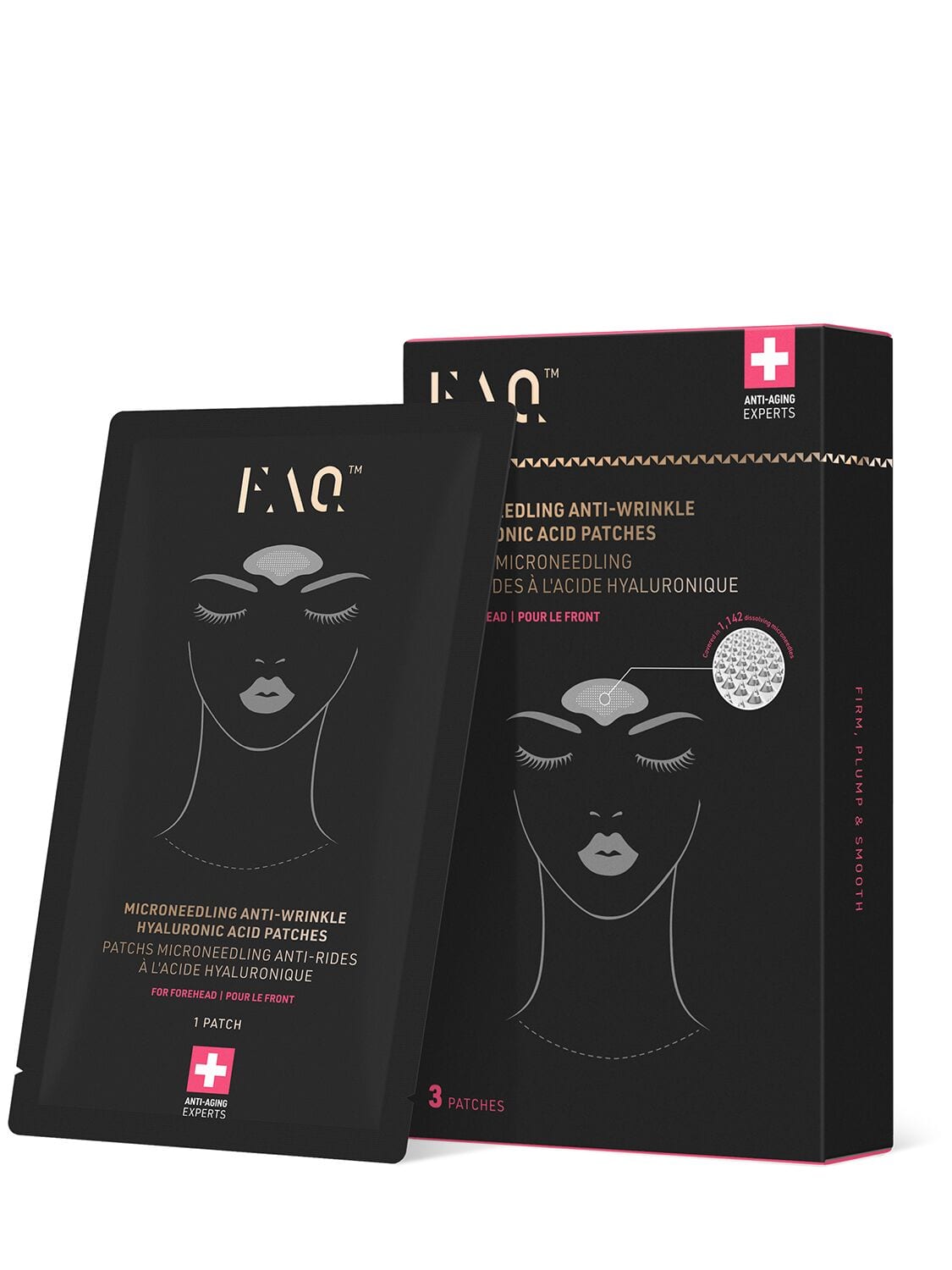 3 Forehead Microneedling Patches