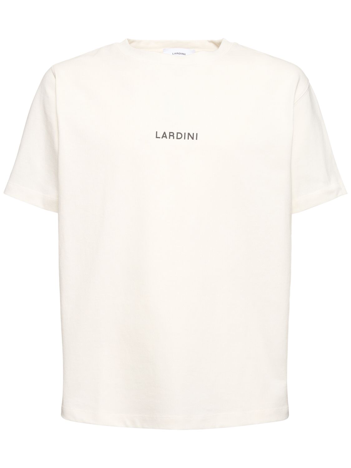 Lardini Cotton Crewneck T-shirt In White