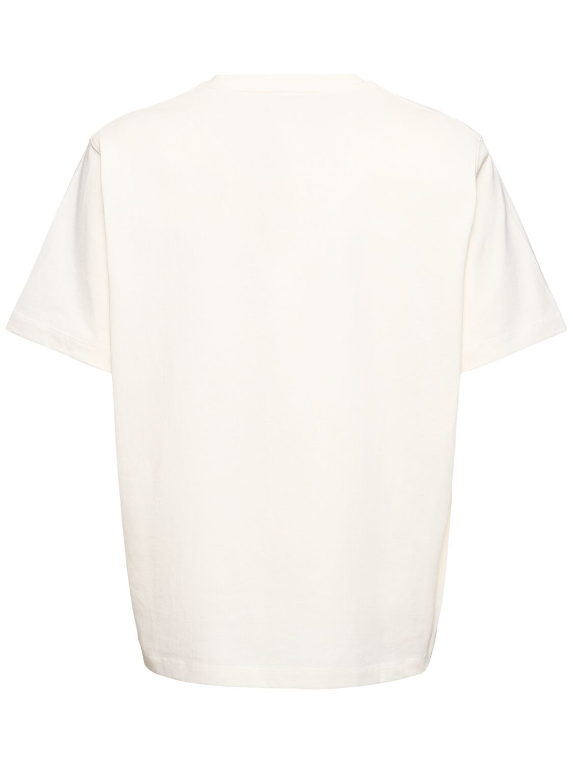 Shop Lardini Cotton Crewneck T-shirt In White