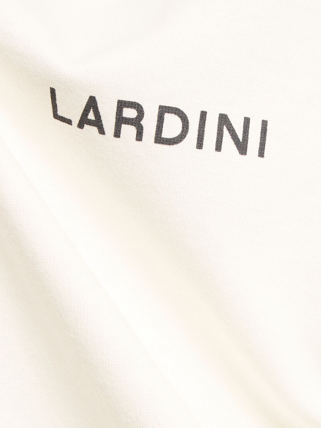 Shop Lardini Cotton Crewneck T-shirt In White