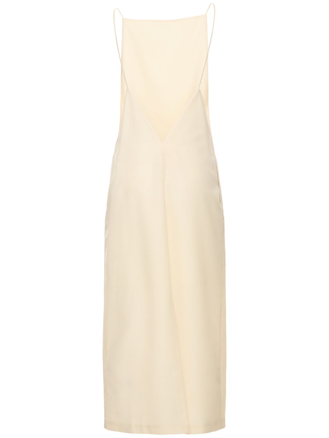Shop Auralee Tropical Wool & Mohair Long Dress In White