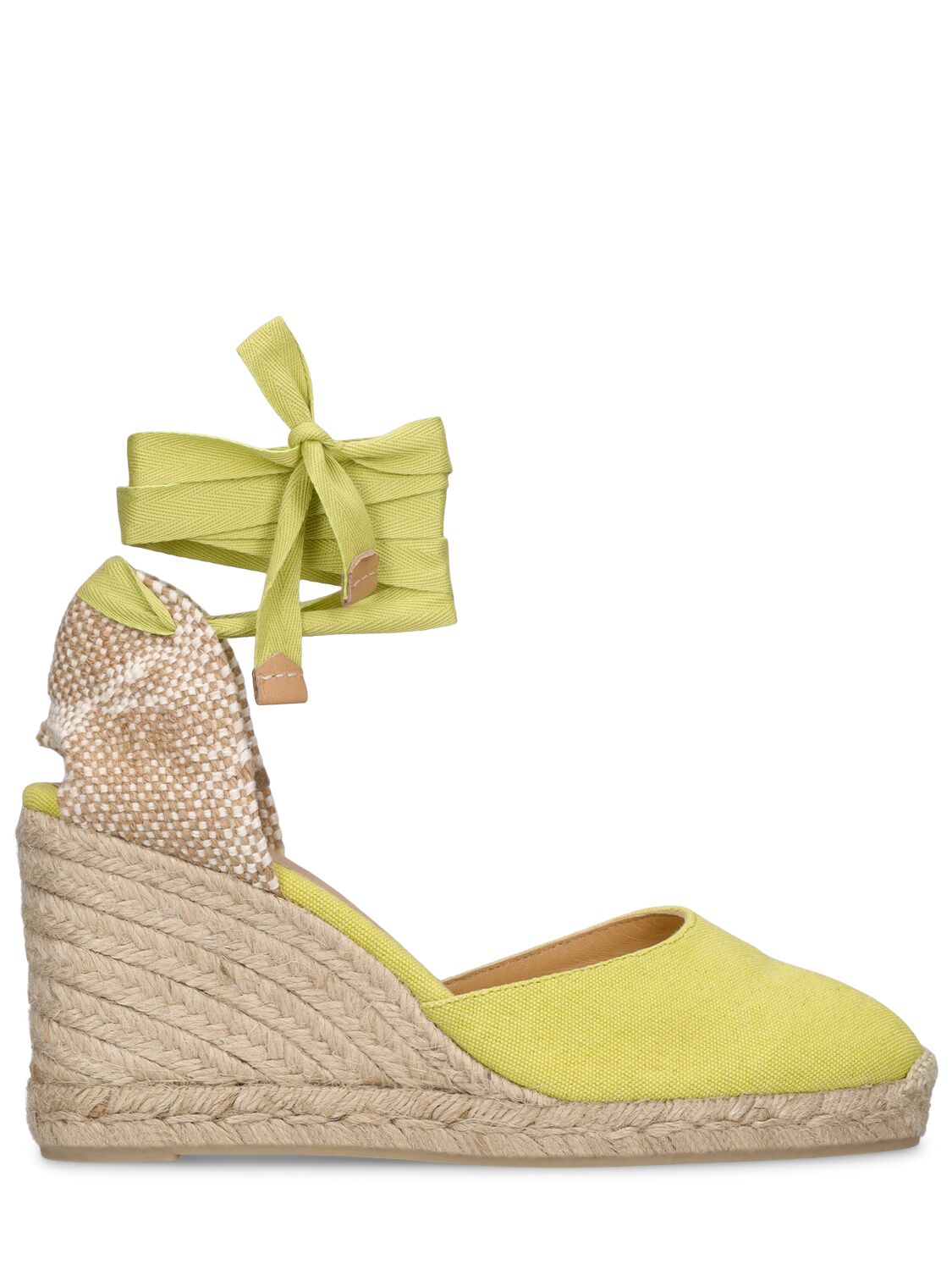 Image of 80mm Carina Canvas Espadrille Wedges