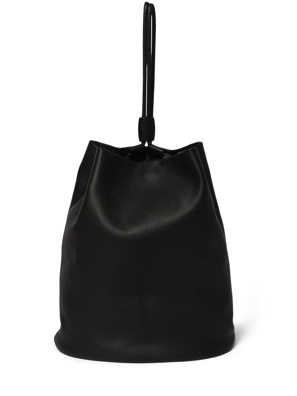 The Row Joe Leather Backpack In Black Ang