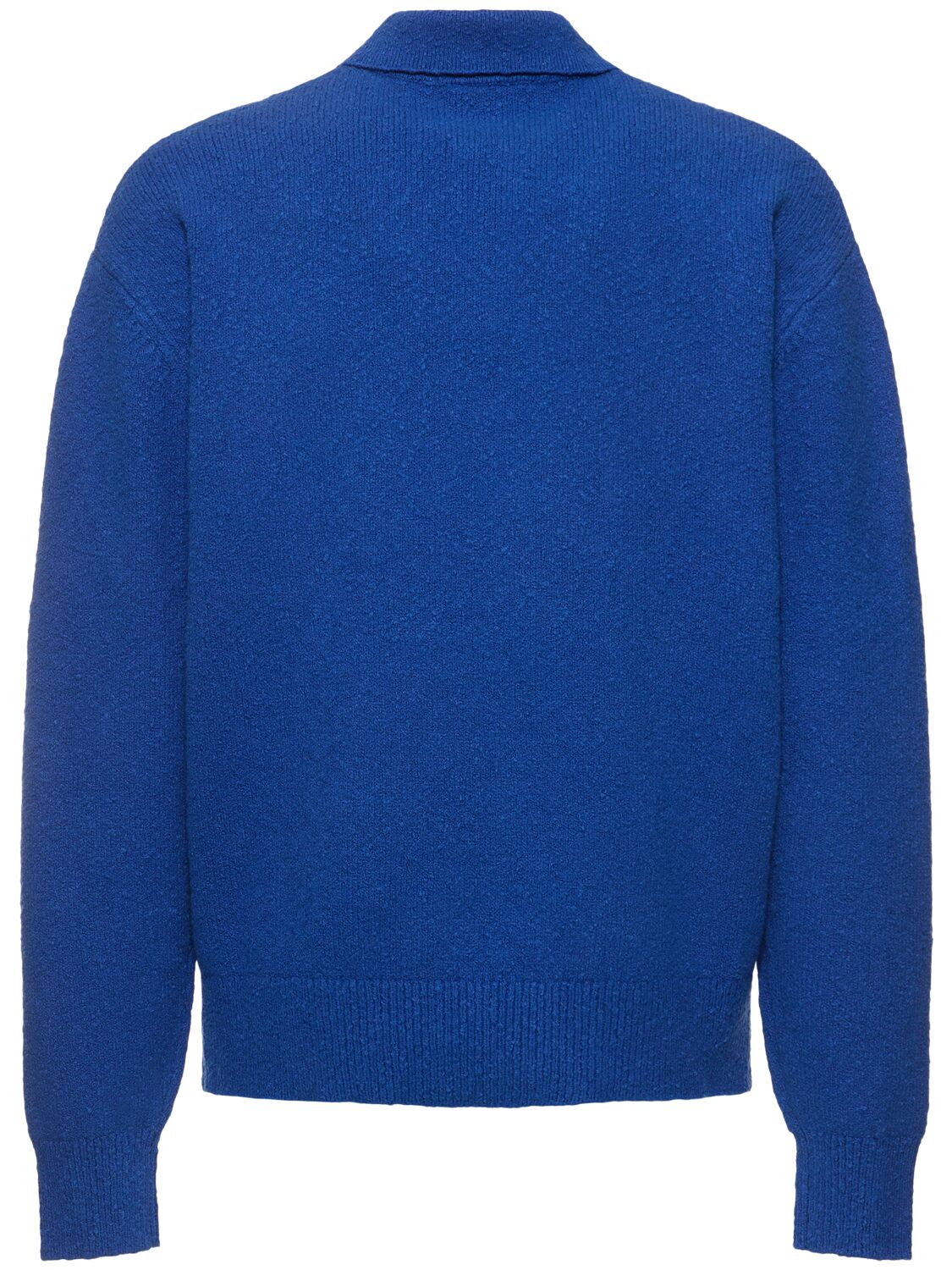 Shop Axel Arigato Team Polo Cotton Blend Sweater In Blue