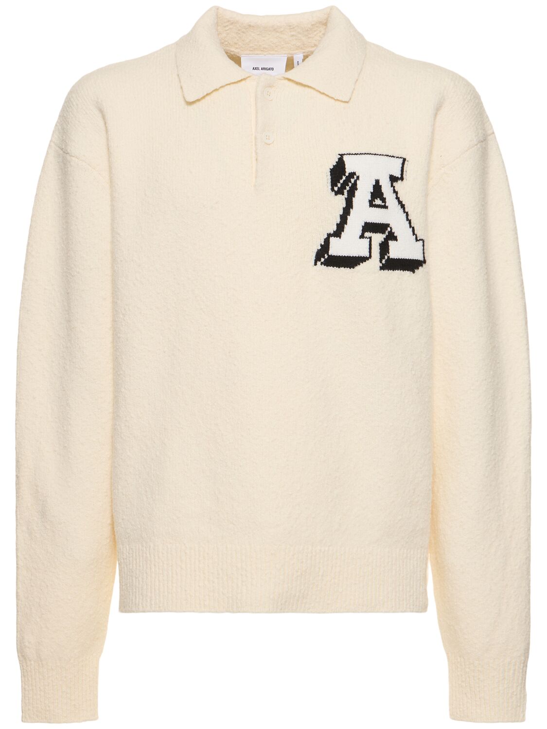 Axel Arigato Team Polo Cotton Blend Sweater In Beige