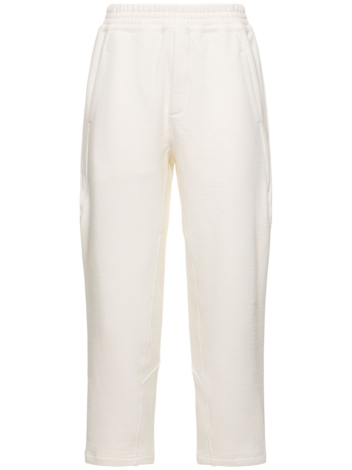 The Row Koa Cotton Blend Jersey Sweatpants In White