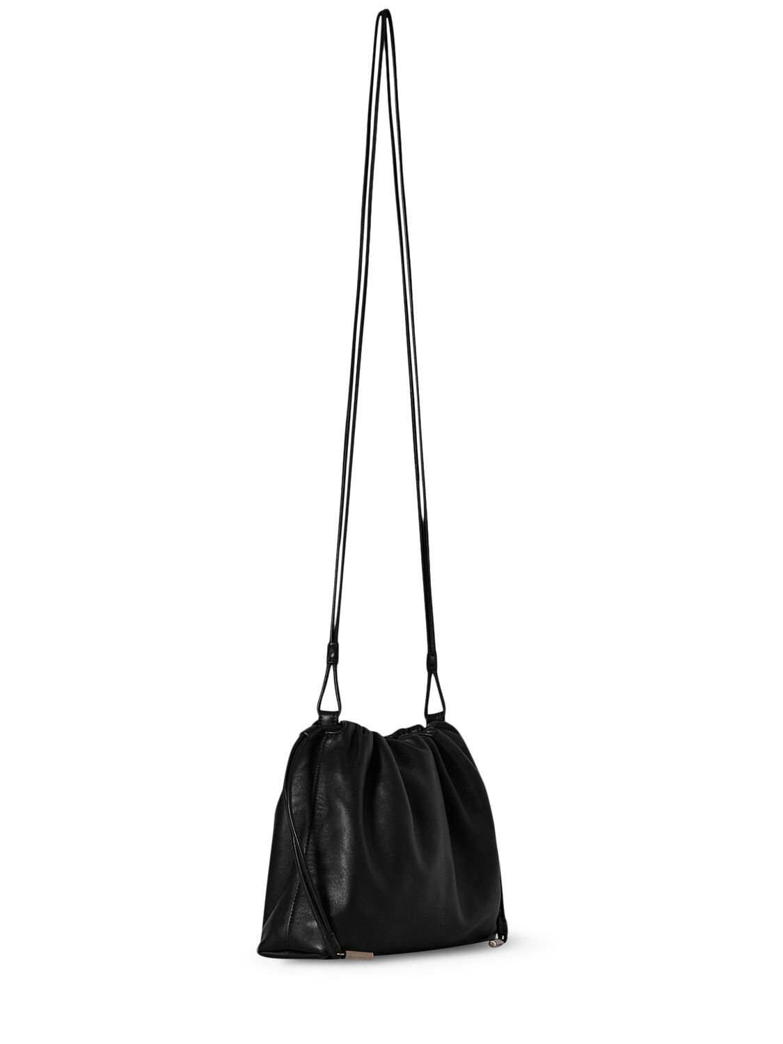 Shop The Row Angy Leather Pouch In Black Ang