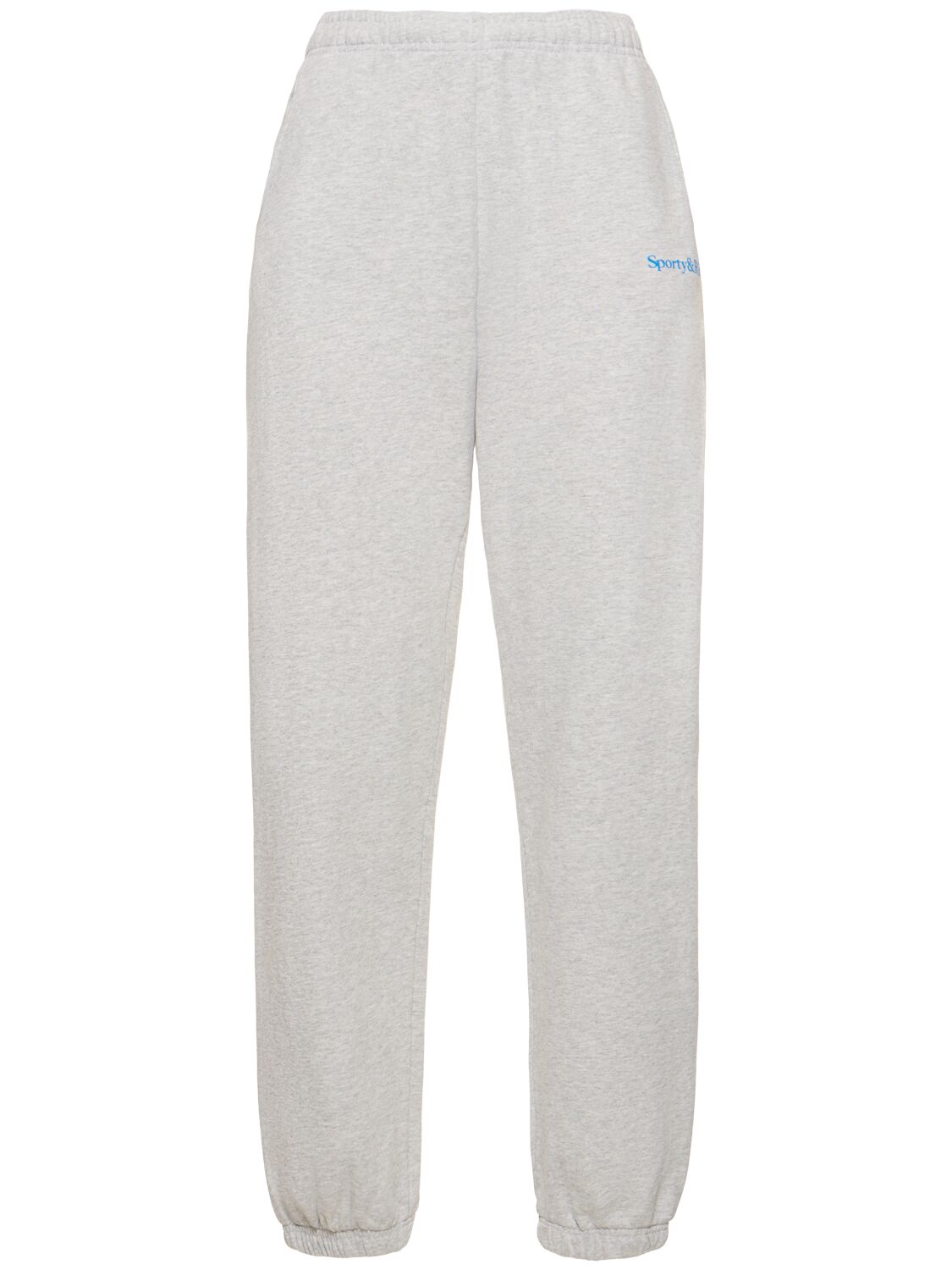Sporty And Rich Serif Logo Unisex Sweatpants In Grey