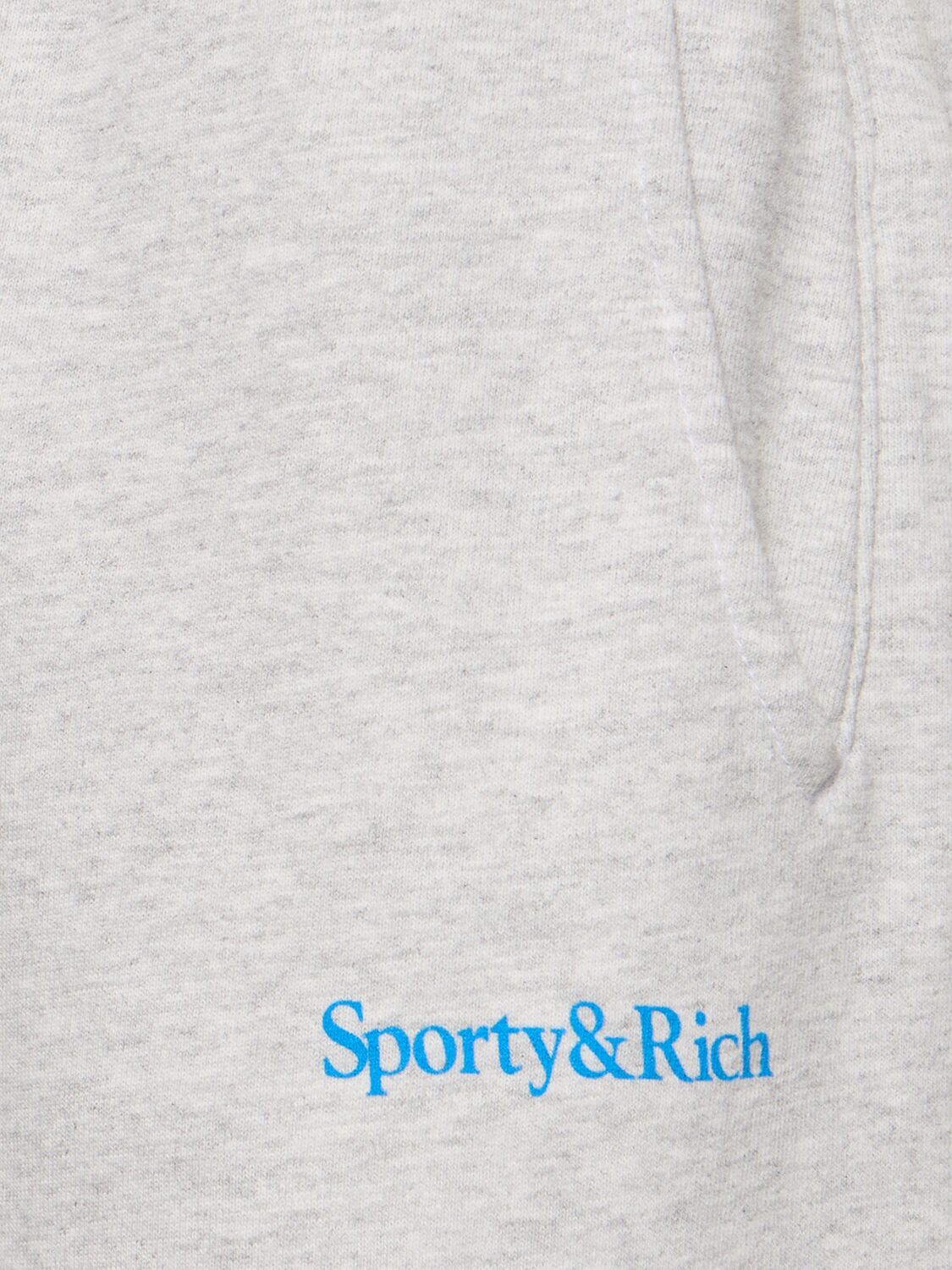 Shop Sporty And Rich Serif Logo Unisex Sweatpants In Grey