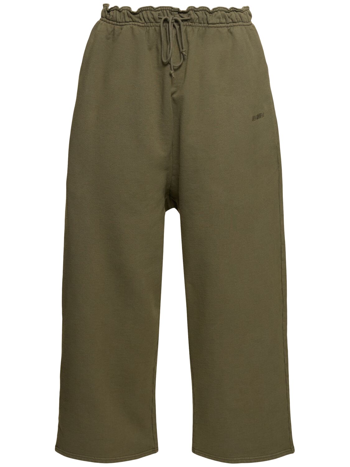 Hed Mayner Compact Brushed Cotton Jersey Pants In Green
