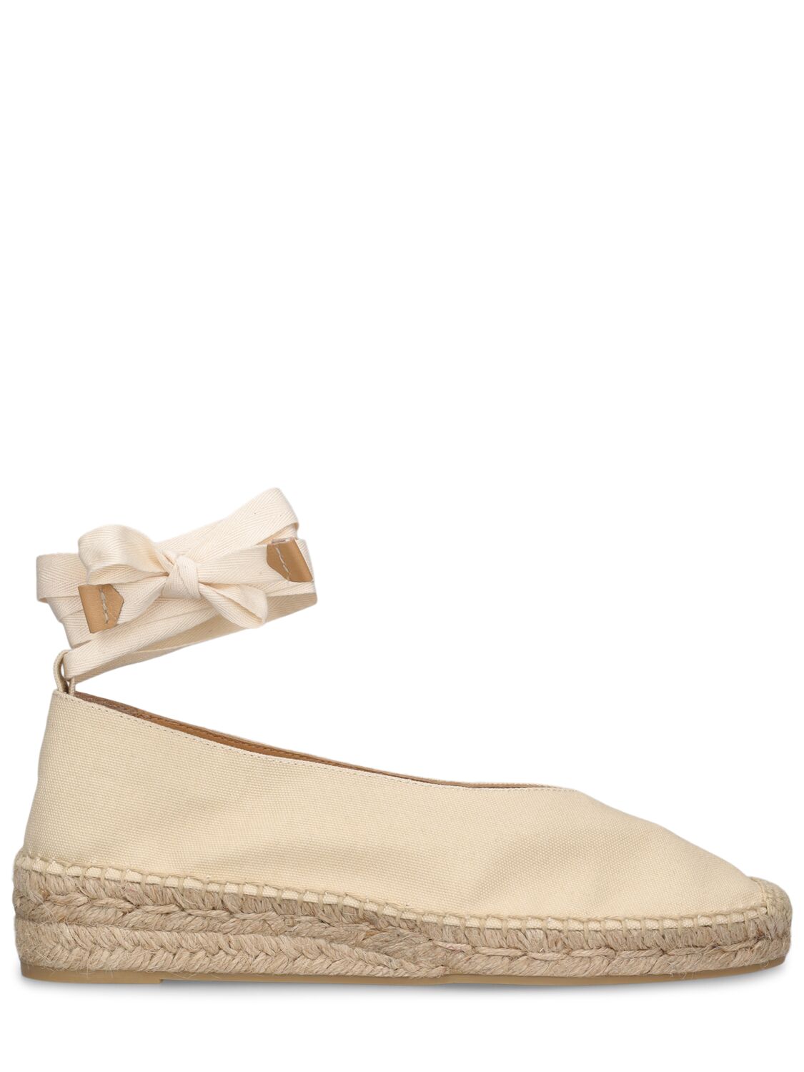 Image of 40mm Gea Cotton Espadrille Wedges