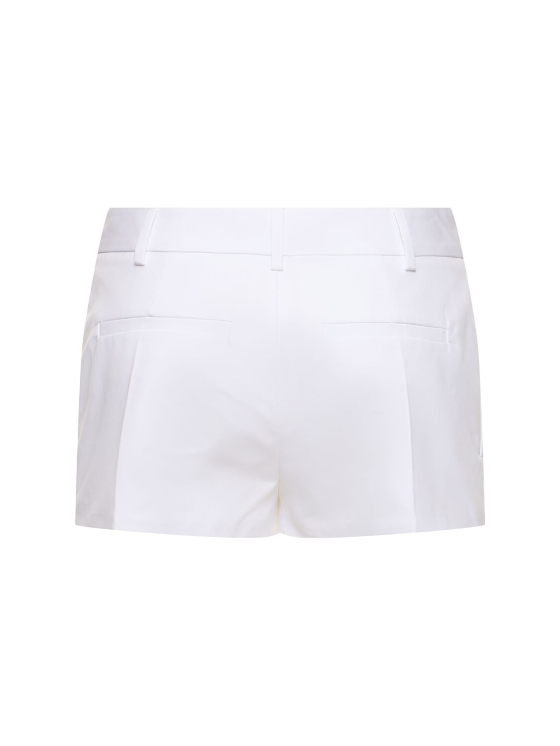 Shop Valentino Poplin Shorts In White