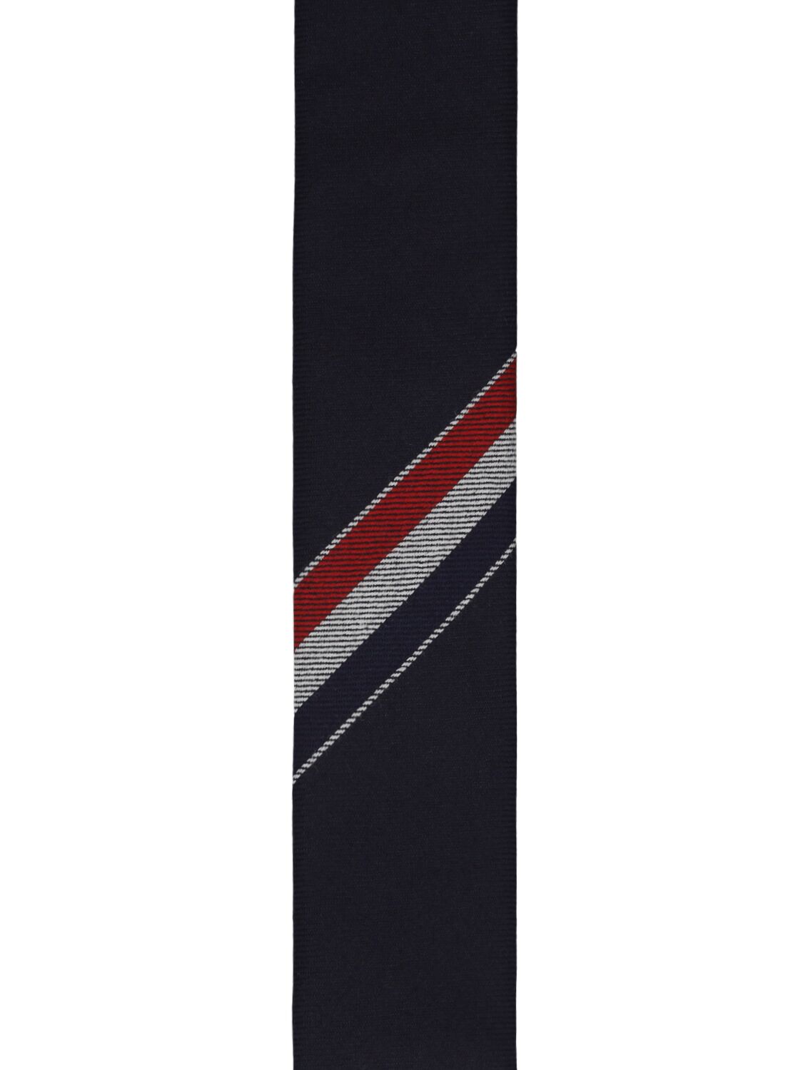 Shop Thom Browne Wool Twill Tie In Navy