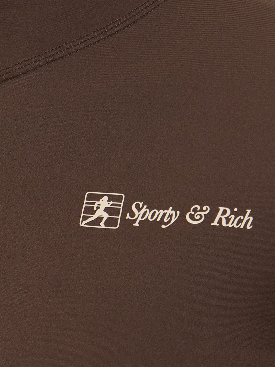 Shop Sporty And Rich Runner Script Sports Jacket In Brown