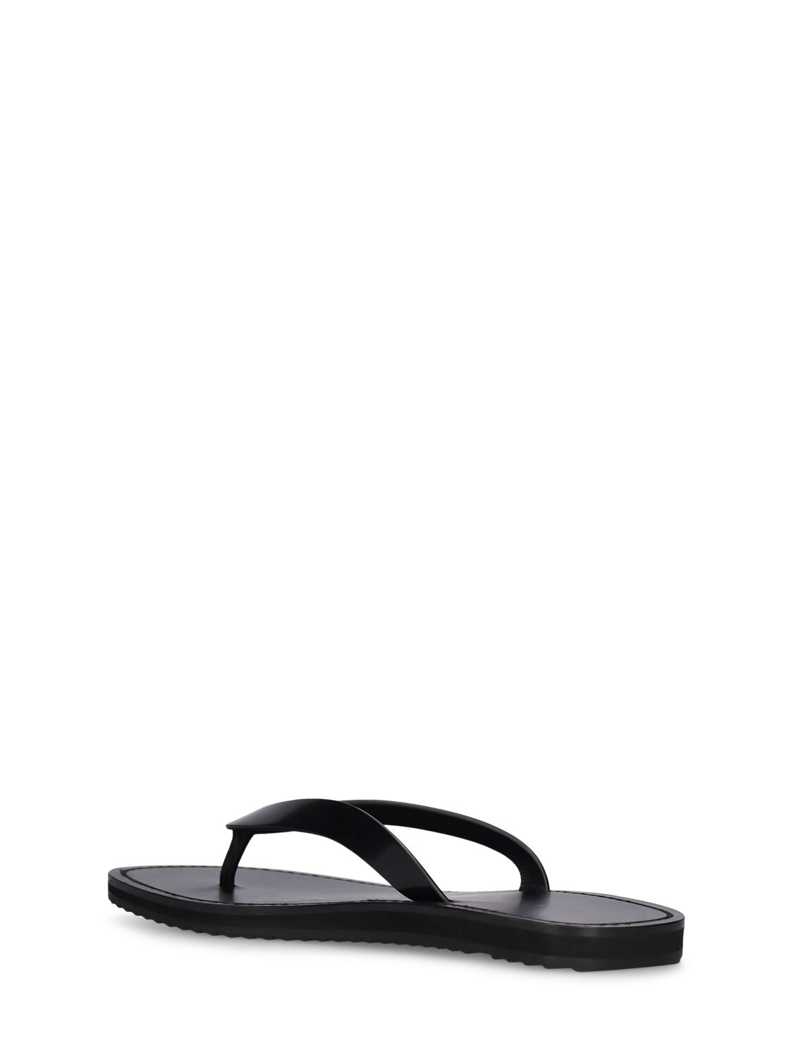 Shop The Row City Leather Flip Flops In Black