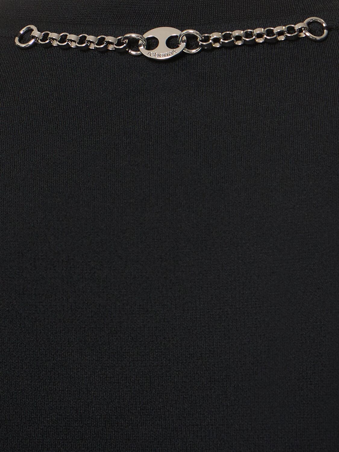 Rabanne Jersey Crepe Embellished T-shirt In Black
