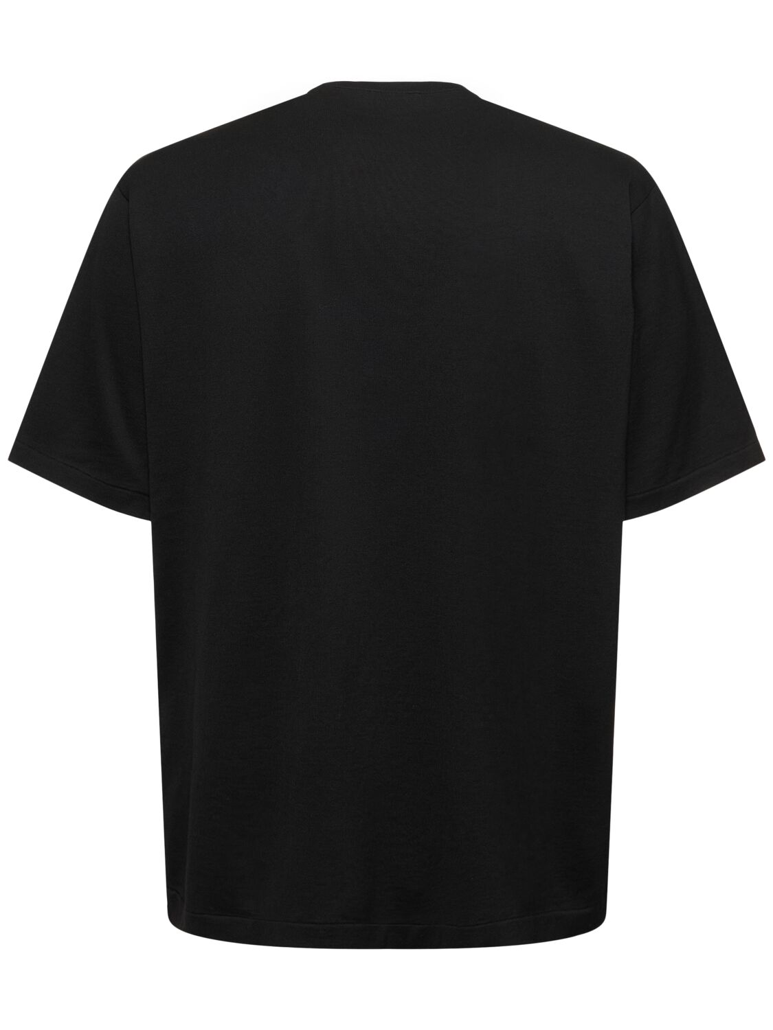 Shop Auralee Cotton Knit T-shirt In Black