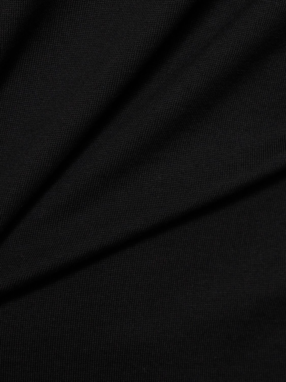 Shop Auralee Cotton Knit T-shirt In Black