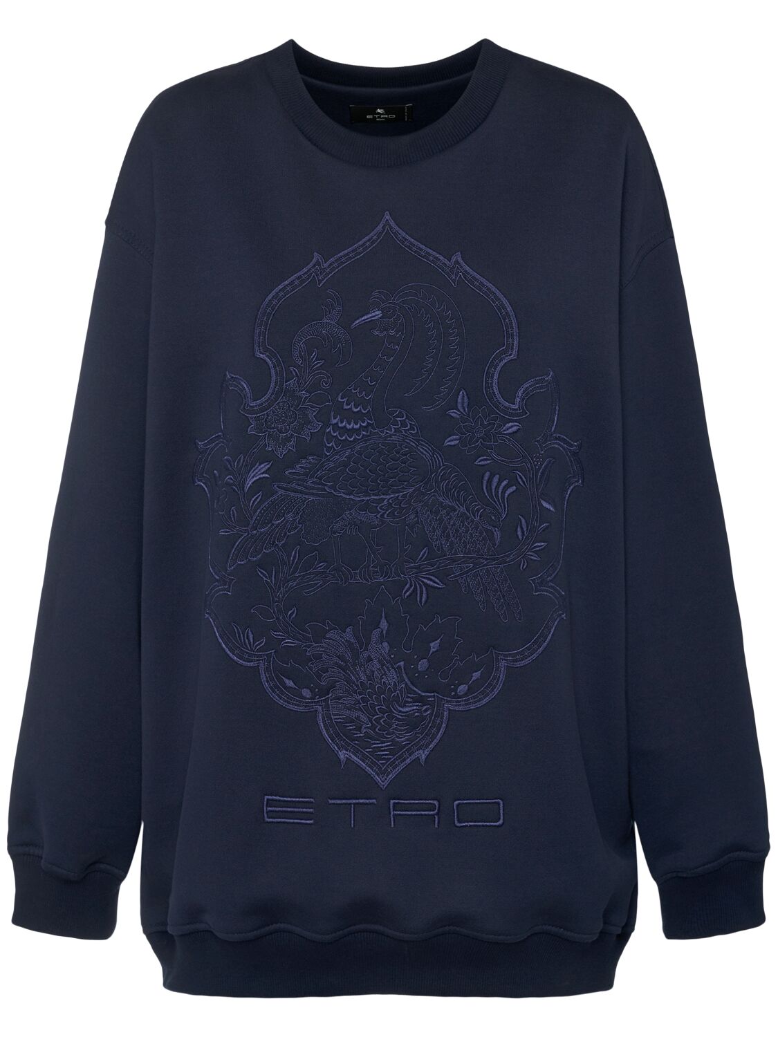 Embroidered Logo Jersey Sweatshirt