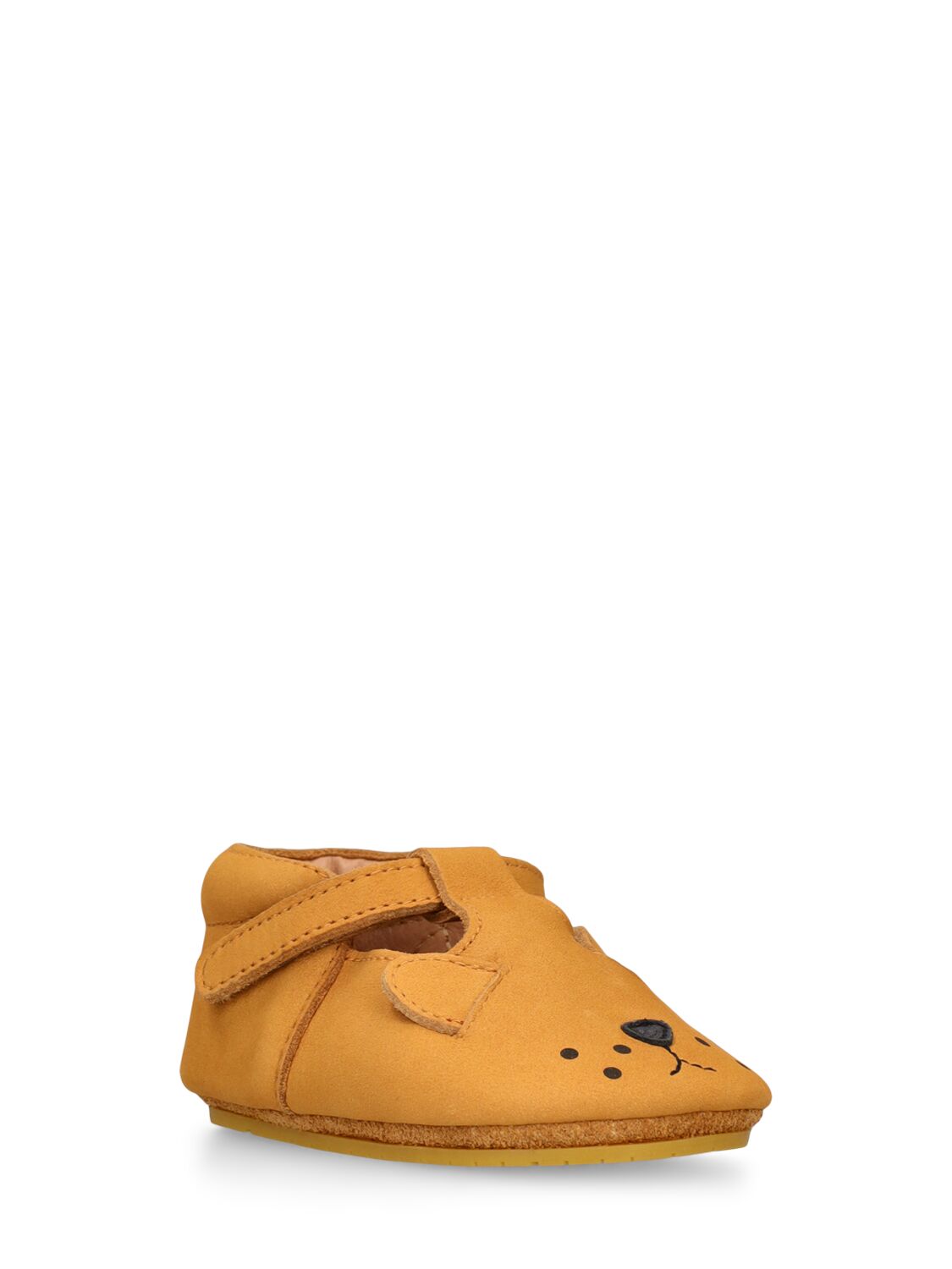 Shop Donsje Lion Leather Pre-walker Shoes In Brown