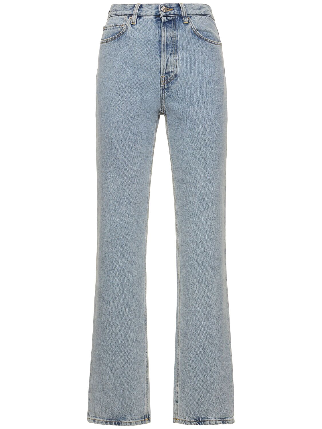 Totême Classic Organic Denim Straight Jeans In Blue