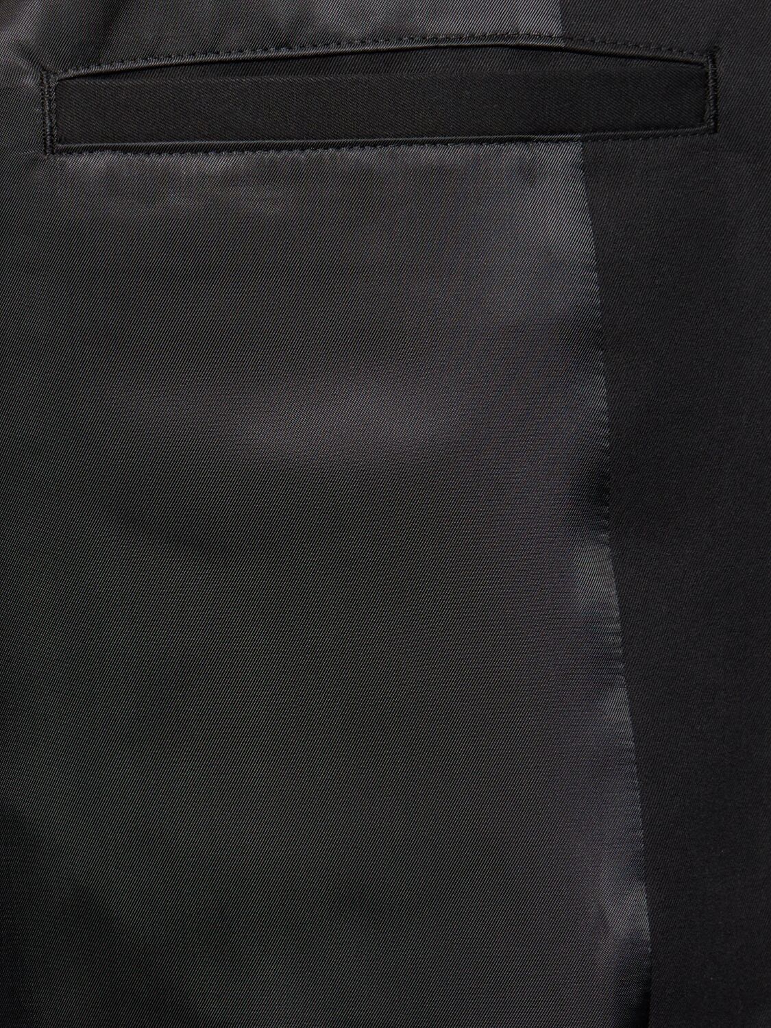 Shop Auralee Reversible Cotton Blend Chambray Jacket In Black