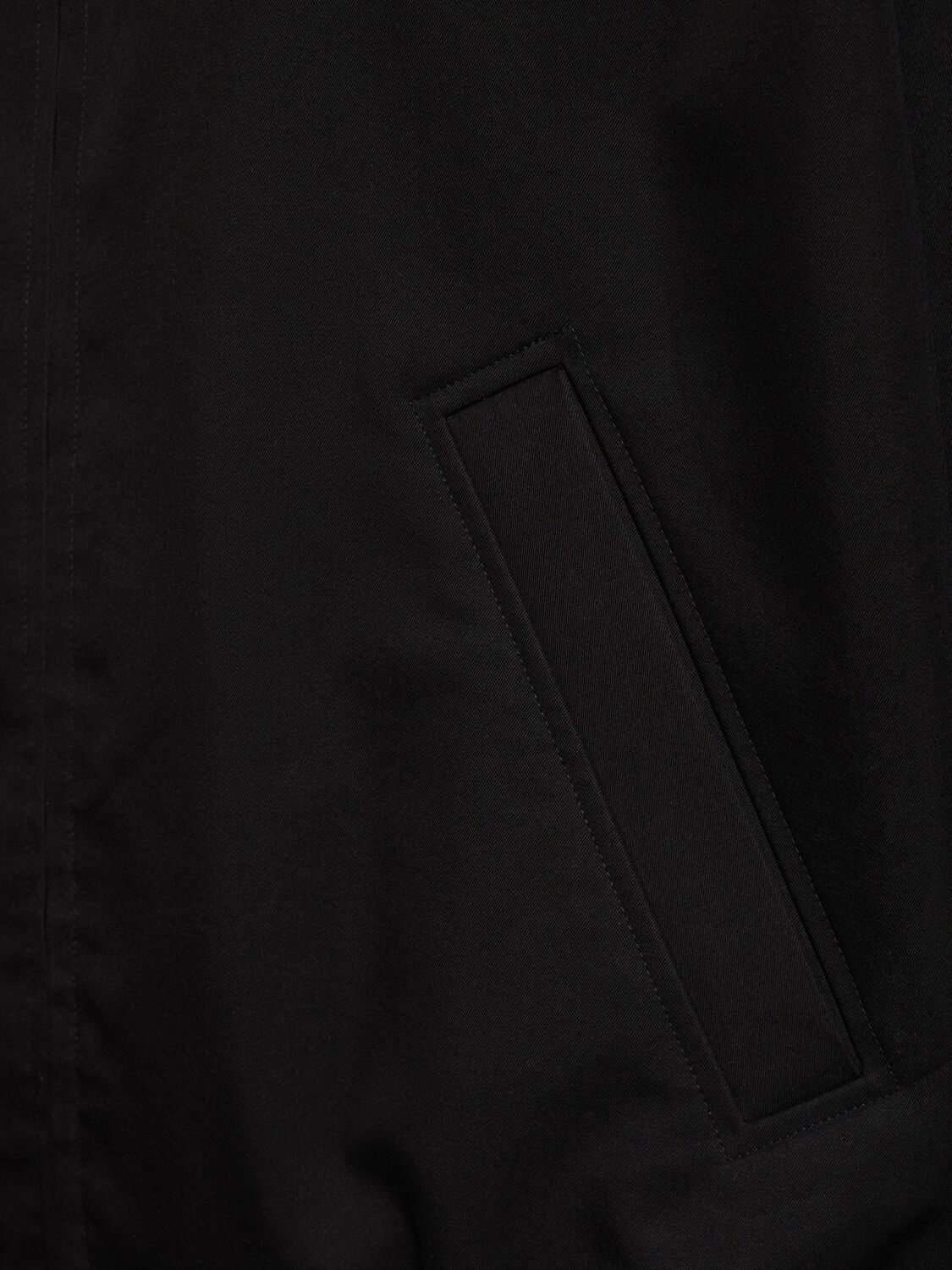 Shop Auralee Reversible Cotton Blend Chambray Jacket In Black