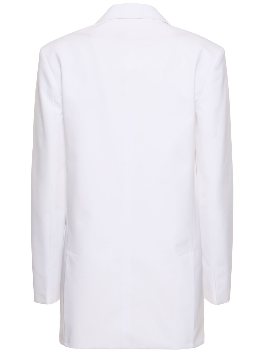 Shop Valentino Single Breast Cotton Jacket In White
