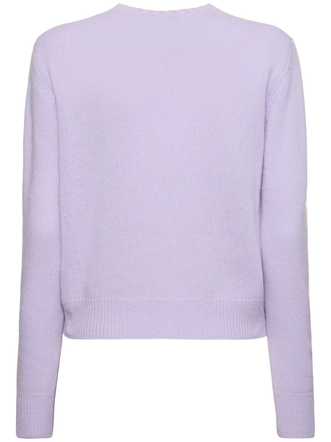 Shop Sporty And Rich Vendome Cashmere Crewneck Sweater In Lilac