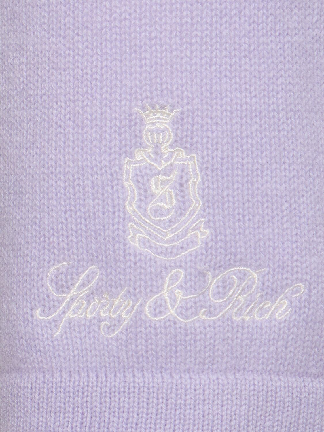 Shop Sporty And Rich Vendome Cashmere Shorts In Lilac
