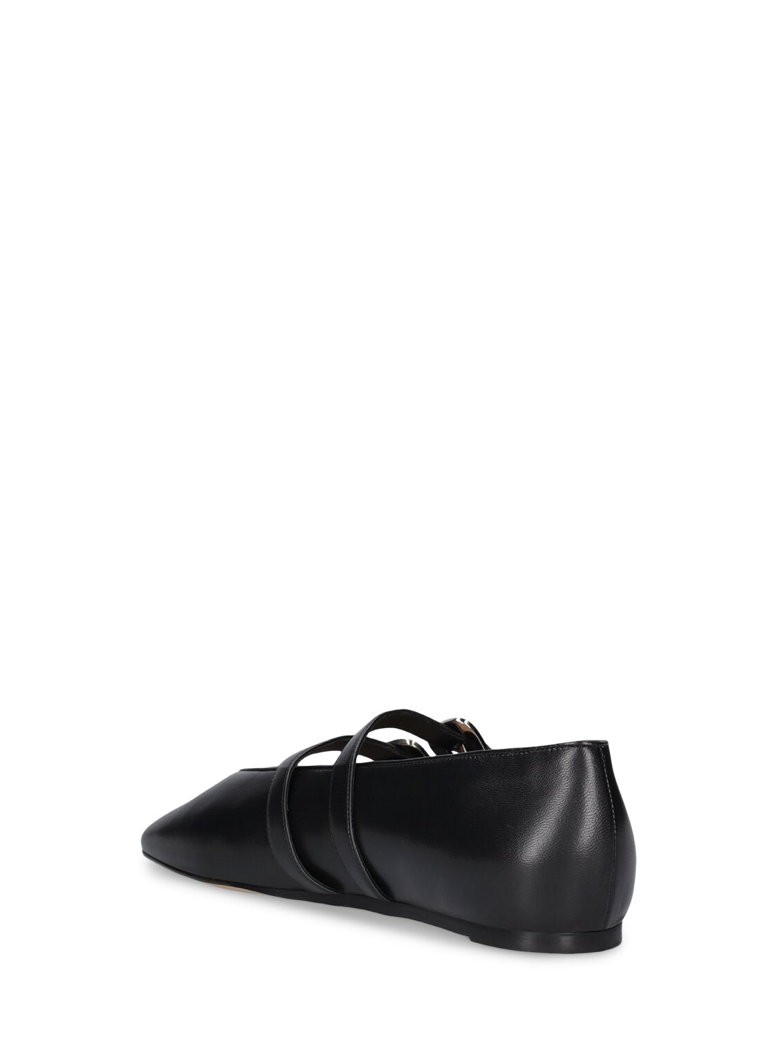 Shop Le Monde Beryl 10mm Claudia Leather Ballerina Flats In Black