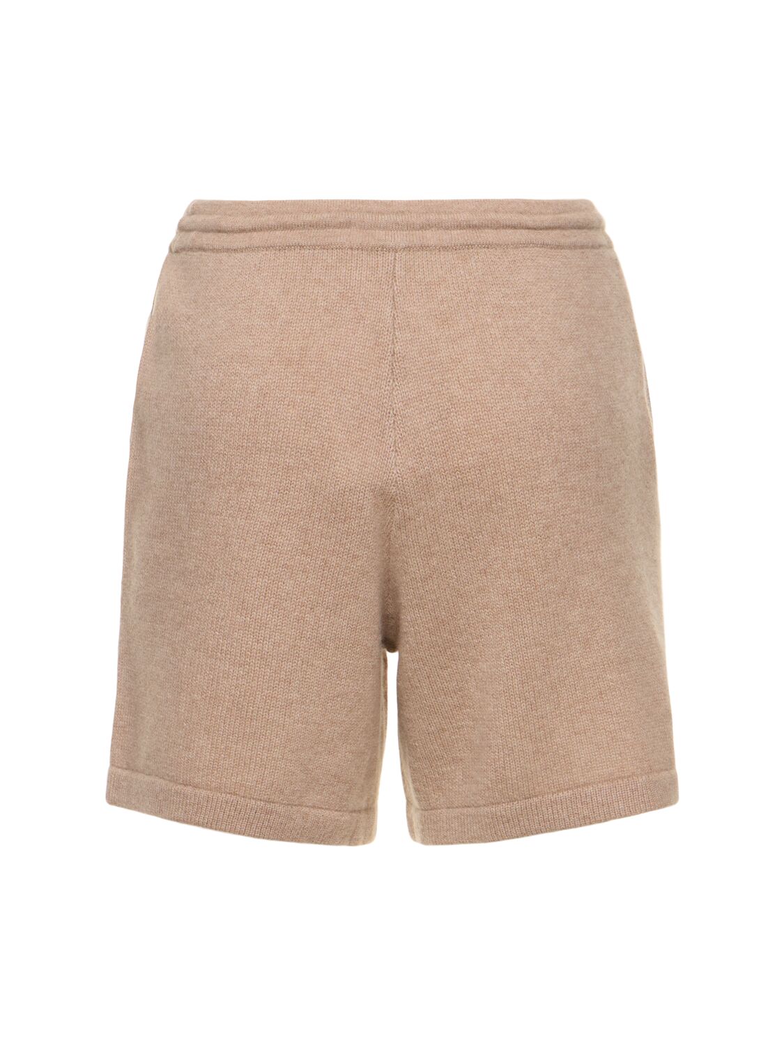 Shop Sporty And Rich Vendome Cashmere Shorts In Beige