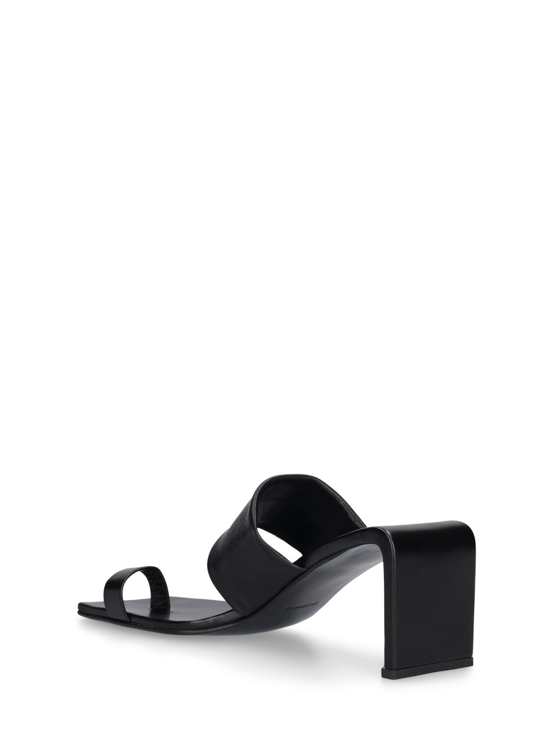 Shop Jil Sander 65mm Leather Sandals In Black