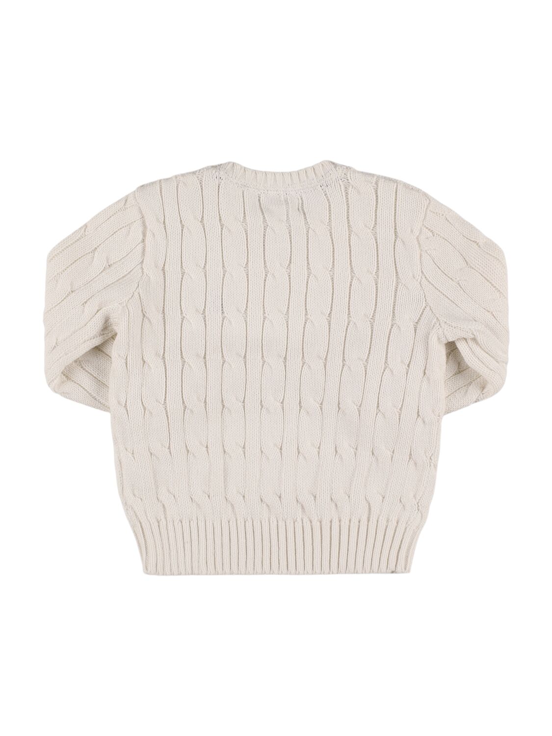 Shop Ralph Lauren Cotton Knit Sweater In White