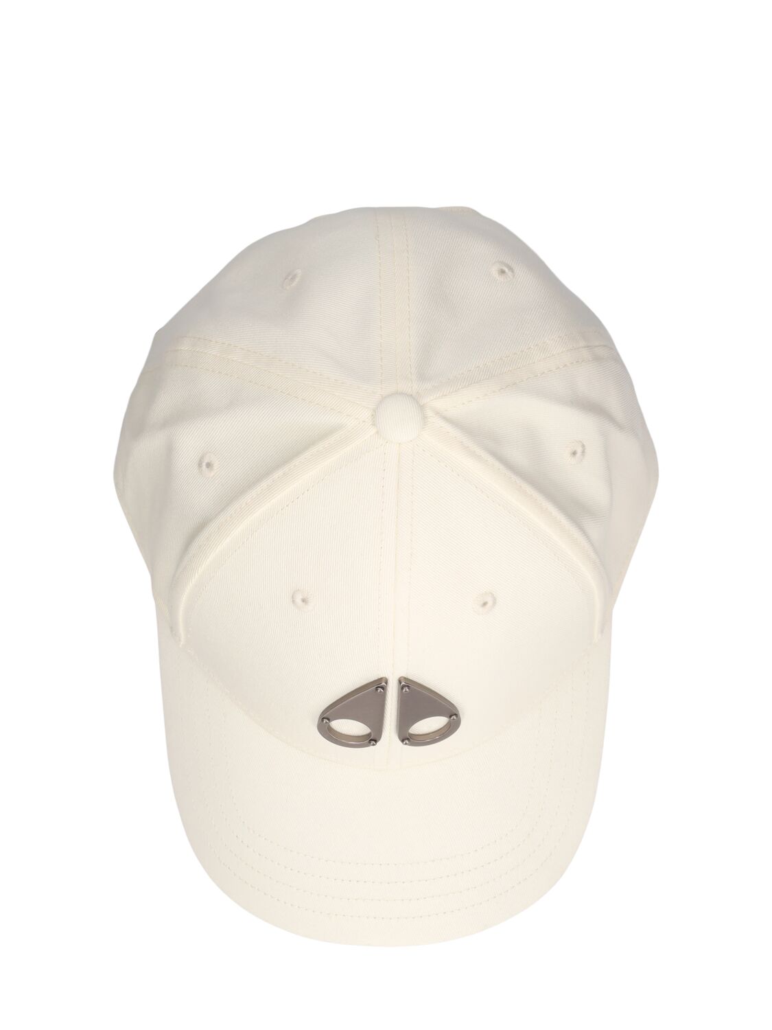 Shop Moose Knuckles Logo Cotton Baseball Cap In White