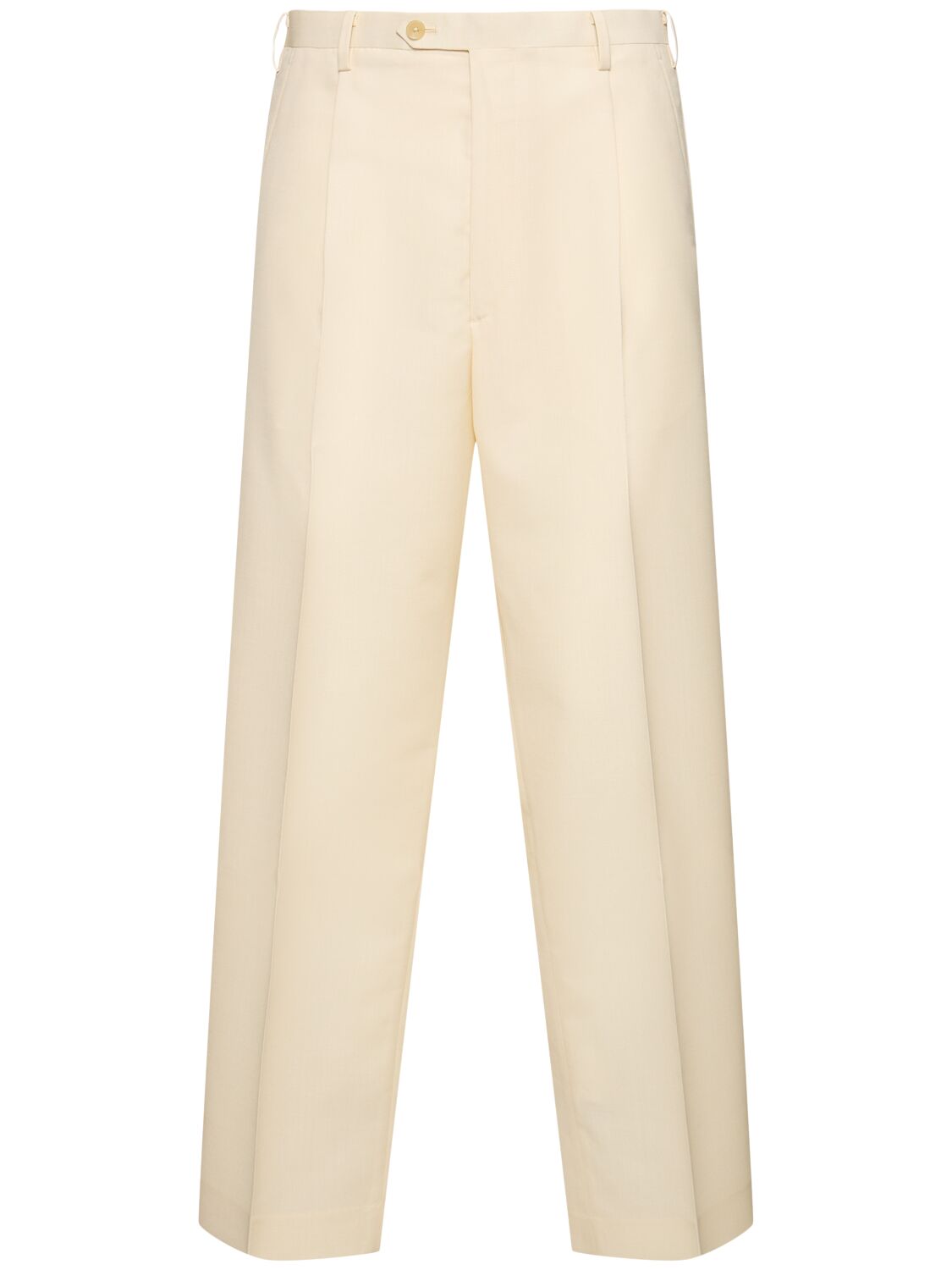 Image of Tropical Wool & Mohair Wide Pants