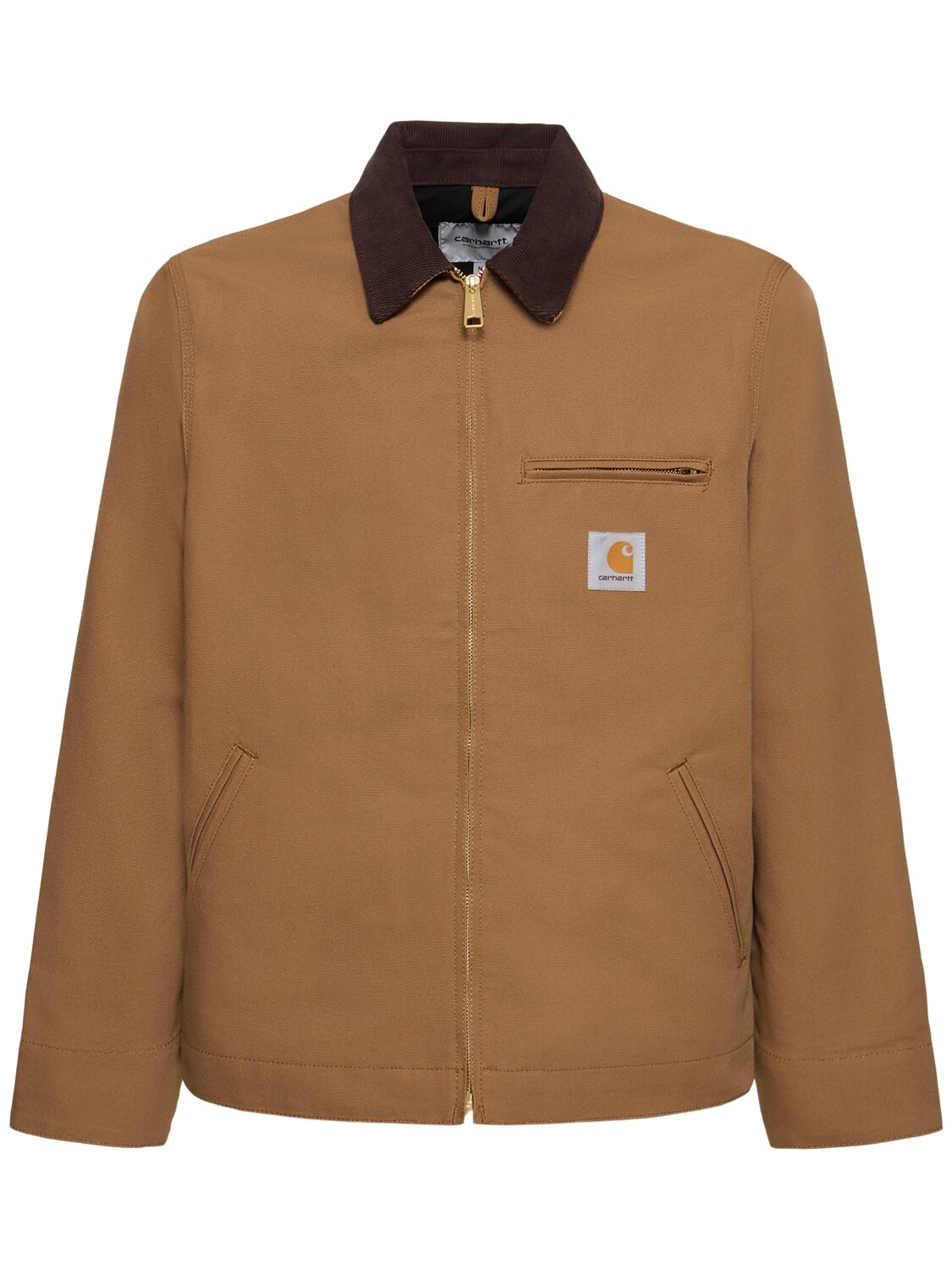 Carhartt Cotton Detroit Jacket In Hamilton Brown
