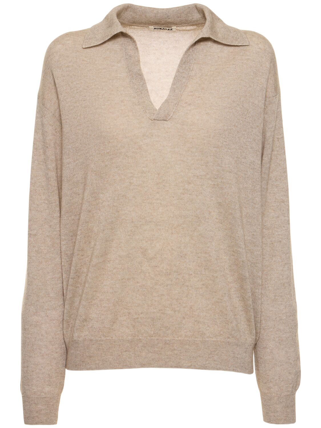 Image of Fine Cashmere & Silk Knit Polo Sweater