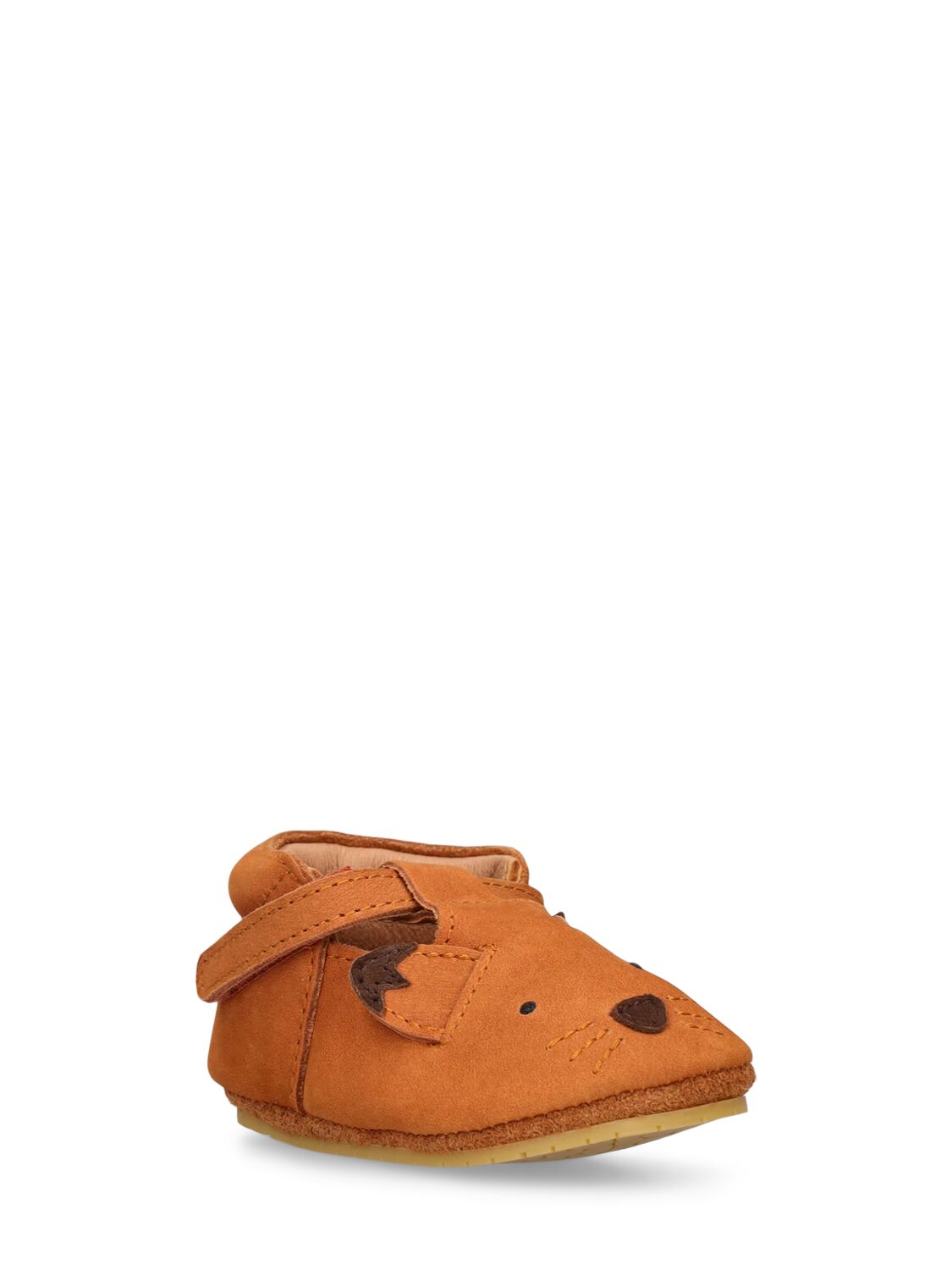 Shop Donsje Fox Leather Pre-walker Shoes In Brown