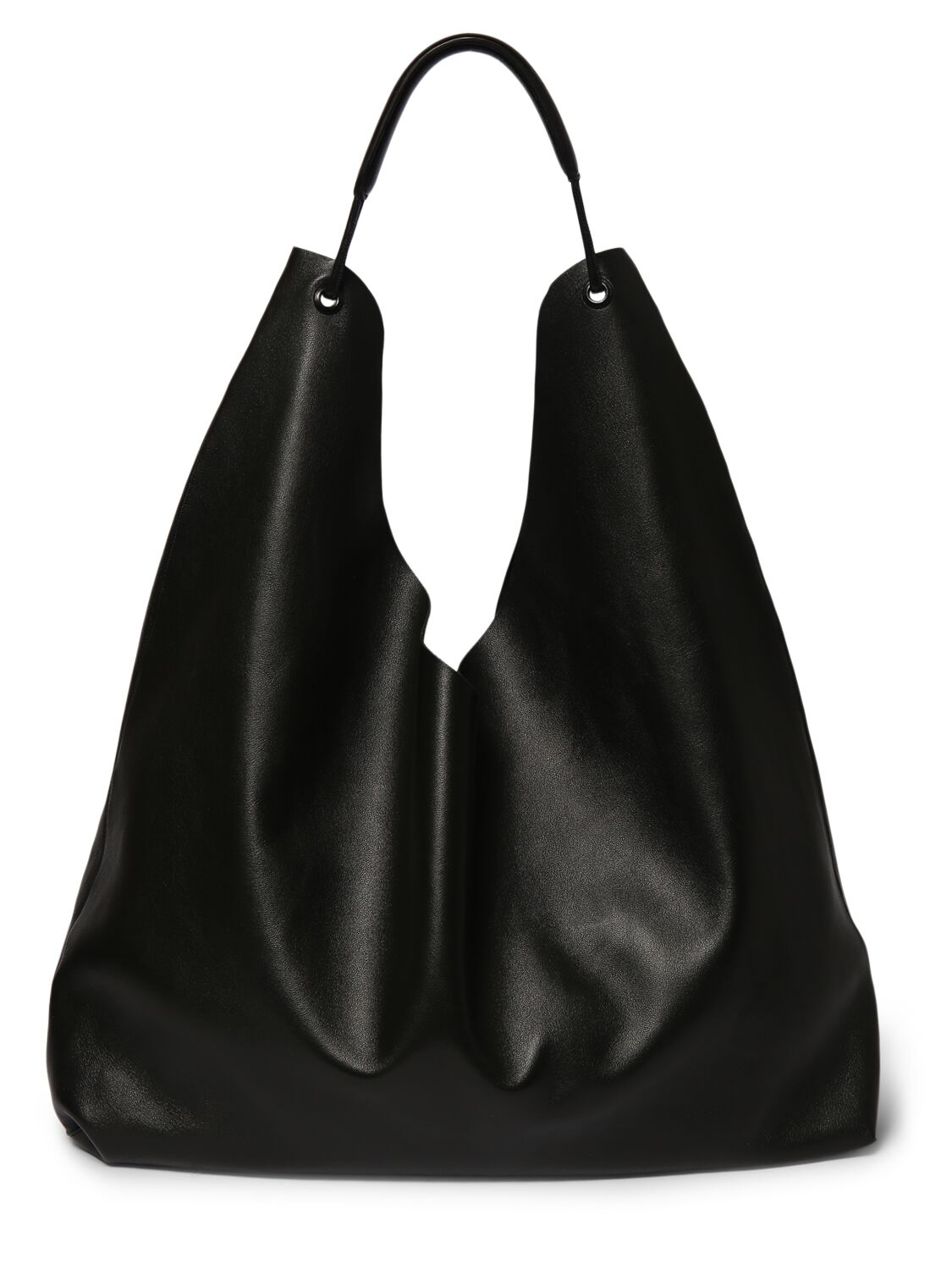 Shop The Row Bindle Leather Tote Bag In Black