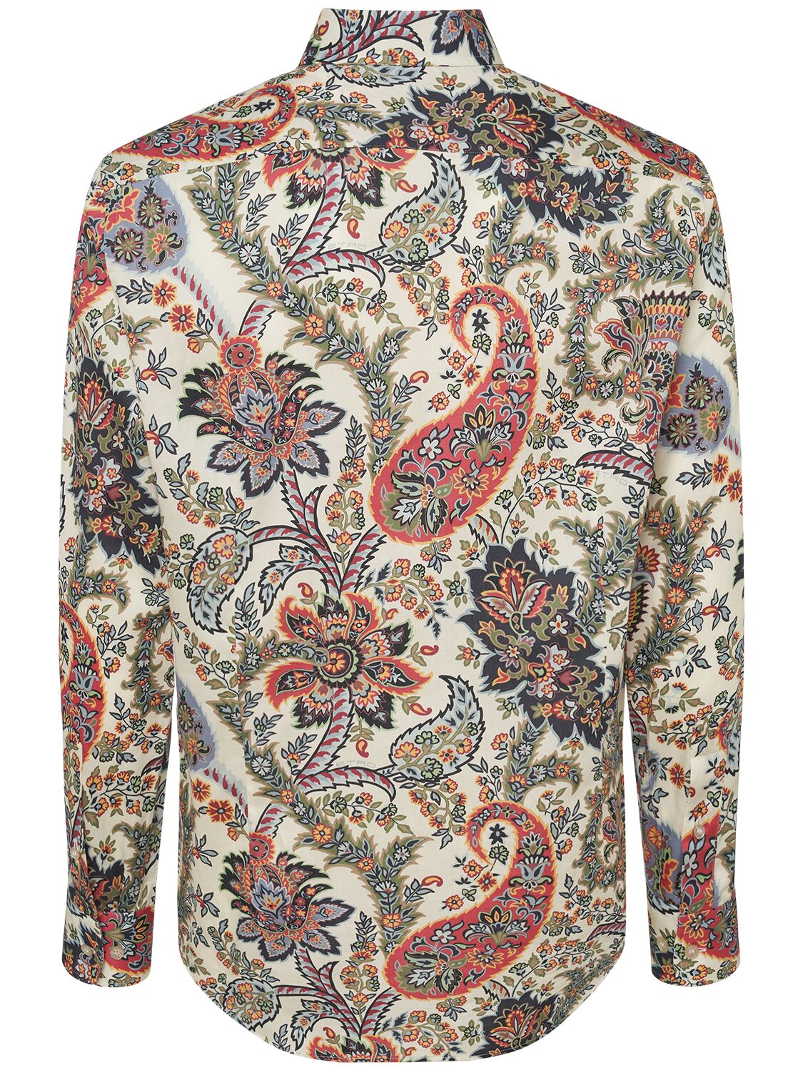 Shop Etro Printed Cotton Shirt In Multicolor